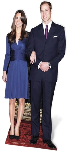 Prince William & Kate Cardboard Cutout Fun Figure 182cm Tall-At your Event