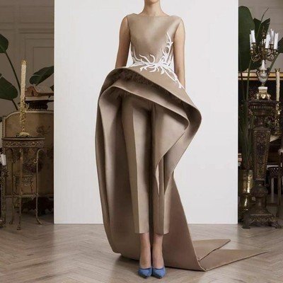 modern evening gown