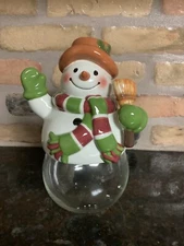 The Main Ingredients Snowman Candy Jar Christmas New In Box