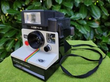 POLAROID 1000 SUPERCOLOR Land Camera Sofortbildkamera + Blitzgerät MAXWELL PL-50