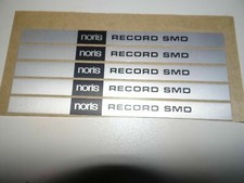 Typenschild für Noris Record SMD Projektor 5 Stück Vintage NOS W230