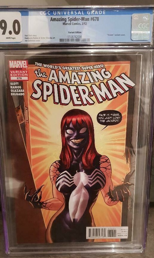 Amazing Spiderman 678 Mary Jane Venomized Variant 1:50 | eBay