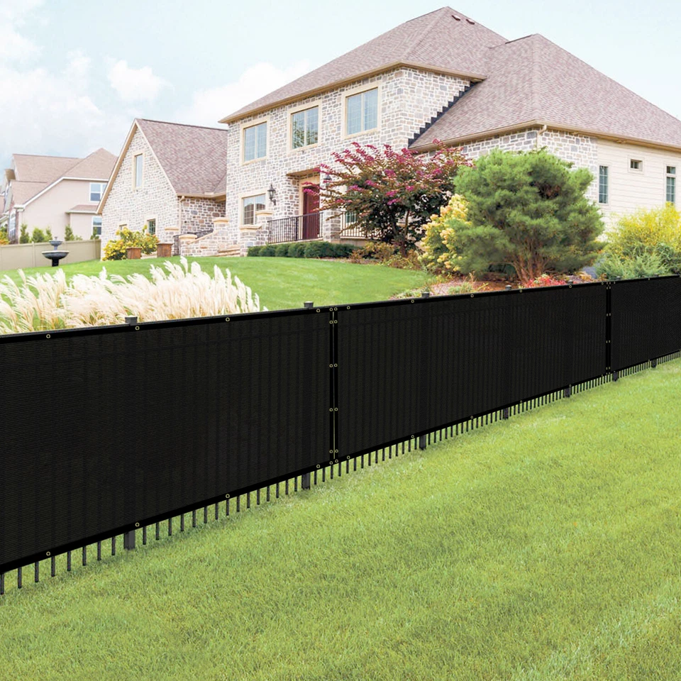 16ft BLUE Privacy Fence Screen Patio Yard 95% Blockage Mesh w/Gromment - Image 2 of 4