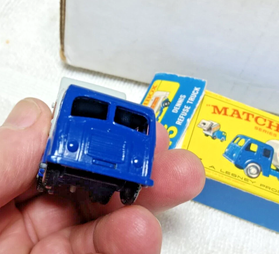 vintage Matchbox Dennis Refuse truck  #15 new in box toy car - Image 3 of 4