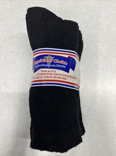 Physicians' Choice Diabetics Crew Diabetic Socks 9-11 3 Pairs Black USA Comfort