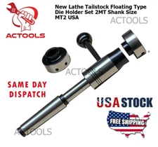 Lathe Tailstock Floating Type Die Holder Set 2MT Shank Size MT2  ACTOOLS USA