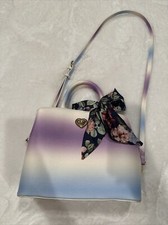 Betsey Johnson Shoulder Satchel With Scarf Muticolor With Gold Accent