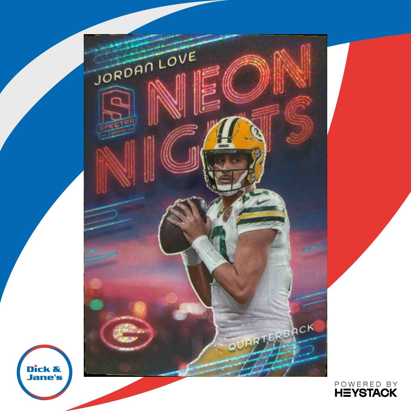 2024 Panini Spectra Jordan Love Neon Nights #NN-JLE Green Bay Packers