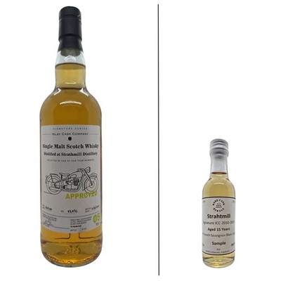 Whisky Sample Strathmill 15 Y Sign. 05 ICC 2010, Ex-Sauvignon Blanc, 58,4%, 5cl