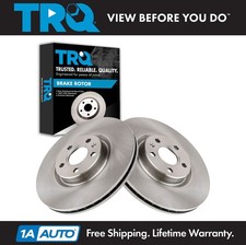TRQ Front Disc Brake Rotor LH RH Kit Pair Set of 2 for Volvo