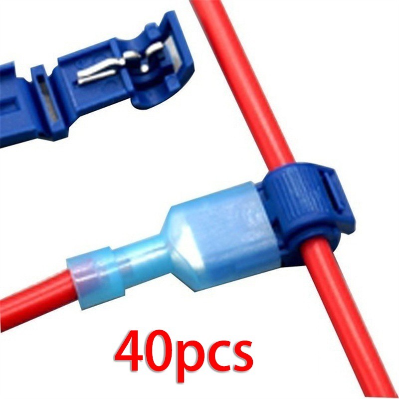 Electrical Quick Clips Connector Clamp Clips Kit Electrical Cable Wire Quick Connect Terminals ...