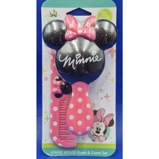 Dianey Baby Minnie Mouse Pink Comb Brush Set NEW