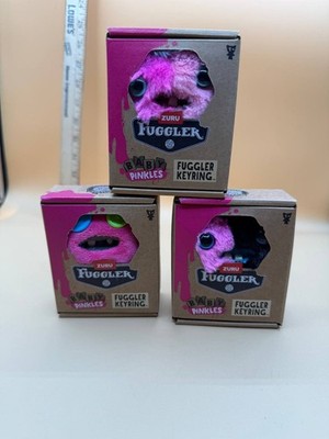 ZURU Fuggler Baby Pinkles Keyring - Sasquoosh/Hearty/Old Tooth Screech Lot Of 3