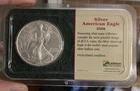 2006 American Eagle Walking Liberty 1 oz Uncirculated Silver Coin Toning