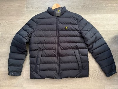 Lyle & Scott Men s Navy Blue Padded Quilted Puffer Style Jacket Size Medium BNWT