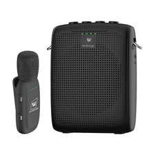 WinBridge Wireless Voice Amplifier with Clip-On Lapel Mic for WB005New, Black