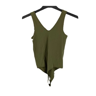 SO Women's Olive One Piece Bodysuit SizeM Solid Pattern Seamless