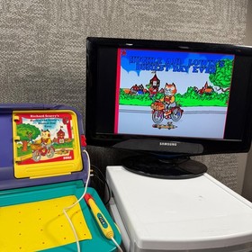 Sega Pico Learning System Console Bundle 7 Games, OEM Cables, Box TESTED Working