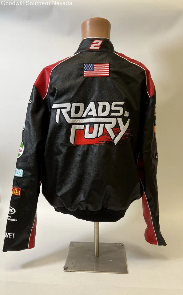 Culture Kings Men's Black/ Red Jacket - Size L - Image 3 of 4