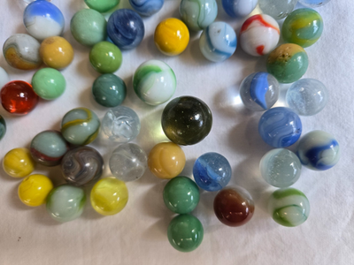 Lot Of 70 Vintage Marbles Various Sizes Colors & Styles # JJ #7 | eBay