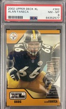 2002 Upper Deck XL #362 Alan Faneca Rookie Card RC PSA 8 NM/MT Steelers HOF!!!