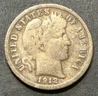 Photo of a 1912-D Barber Dime from an eBay sale
