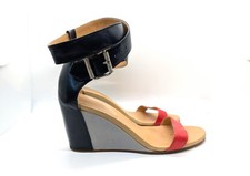 Maison Martin Margiela MM6 Women's Leather Ankle Strap Wedge Size 37/7