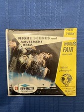 View-Master NEW YORK WORLD S FAIR NIGHT Reel Set A672 SEALED