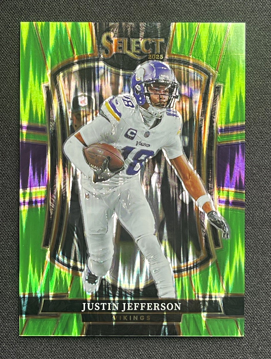 Panini Select 2025 Justin Jefferson Vikings Premier Level Prizm #163 /699