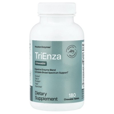 2 X Houston Enzymes, TriEnza Chewable, 180 Chewable Tablets