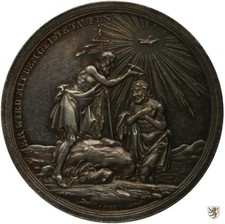 DEUTSCHES REICH Medaille o.J. Loos | Er leite dich auf ebner Bahn | Taufmedaille