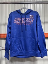 NEW Mens Medium NFL New York Giants Performance Hoodie Hooded Sweatshirt Pockets