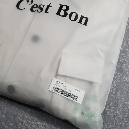 C'est Bon Designer graphic & embroidery Canvas Light Grey Cargo Jacket image 7