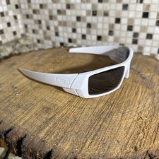 OAKLEY Custom GASCAN Polished White / New Galaxy Black Polarized AUTHENTIC Rare