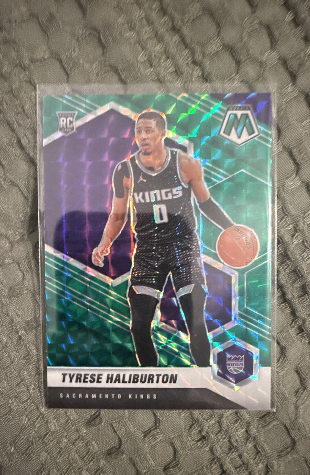 2020-21 Panini Mosaic - Rookie Tyrese Haliburton #204 Green Mosaic Prizm (RC)