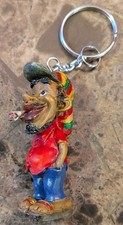 Vintage PVC Keyring Jamaica's Rasta Man