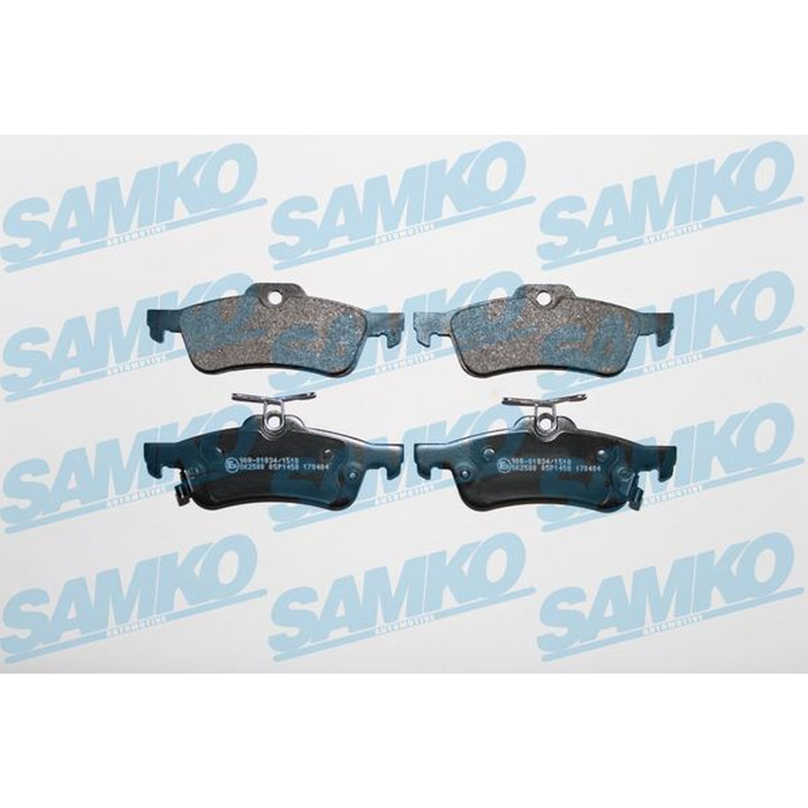 1x ORIGINAL® SAMKO Bremsbelagsatz, Scheibenbremse Hinten für Toyota YARIS