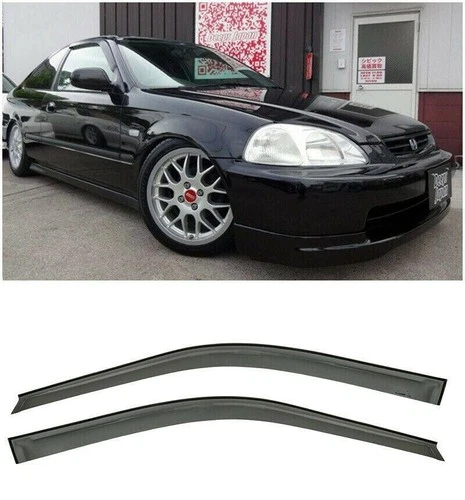 For Honda Civic Coupe 2Door 1996-2000 Window Visor Rain Shades Guards Deflectors