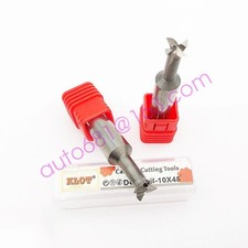 KLOT HRC55 Dovetail Milling Cutter Solid Carbide End Mill 2mm-20mm 45°60°75° CNC