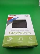 Toshiba Canvio Basics 2 TB Portable External Hard Drive, Black, SEALED