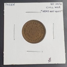United States Army & Navy Civil War Token - The Federal Union