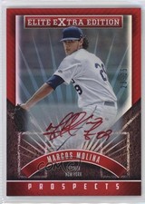 2015 Panini Elite Extra Edition Prospects Red Ink 23/25 Marcos Molina Auto 1ek2