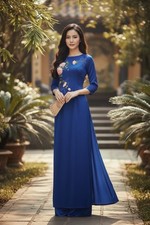 Ao Dai for Women - Modern Vietnamese  o D i Dress for Lunar New Year - No Pants