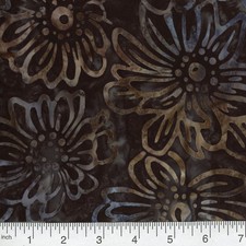 QUILTER'S BATIK 45-inch BTY 100 Cotton A Brown Gray