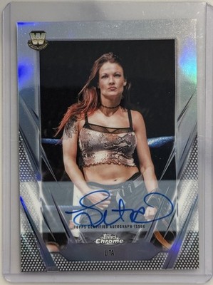 2026 Topps Chrome WWE Lita Base Card Autograph Auto BCA-LIT Hall of Fame