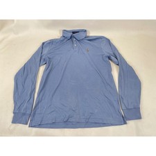 Polo Ralph Lauren Mens Classic Fit Long Sleeve Polo Shirt Light Blue Medium