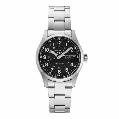 Seiko Men's 5 Sports Automatic Black Dial Watch - SRPJ81K1 NEW