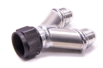 Peterson Fluid Systems Y-Manifold - 16an Female Swivel To 2 - 12an Male