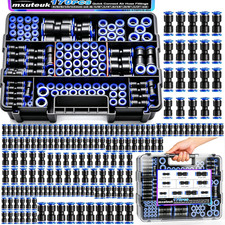 170PCS Quick Connect Air Hose Fittings,1/8 1/4 5/16 3/8 1/2 Inch  4/6/8/10/12Mm
