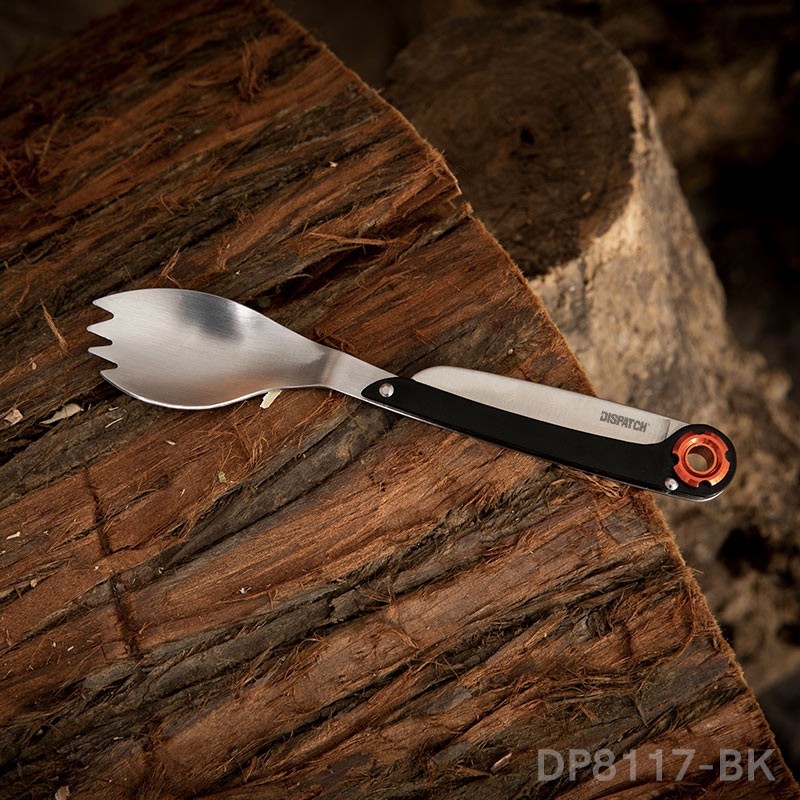 6" Survival Multi-Tool Knife Spoon Combo, Camping Spork for Camping HikingOutdoo